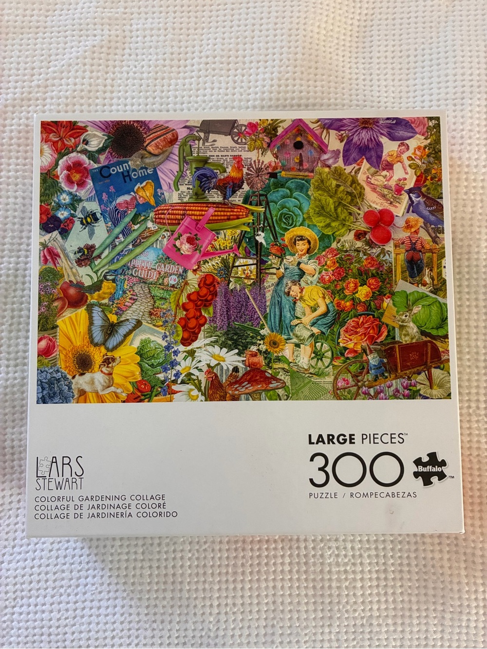 Buffalo David Bitton Colorful Gardening Collage Puzzle - Multicolor